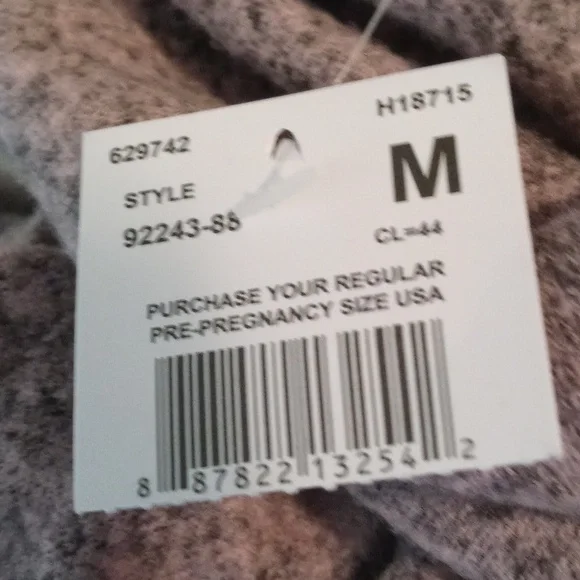 NWT Motherhood Maternity Cozy Lavender Cowl Neck Sweater - Picture 6 of 8